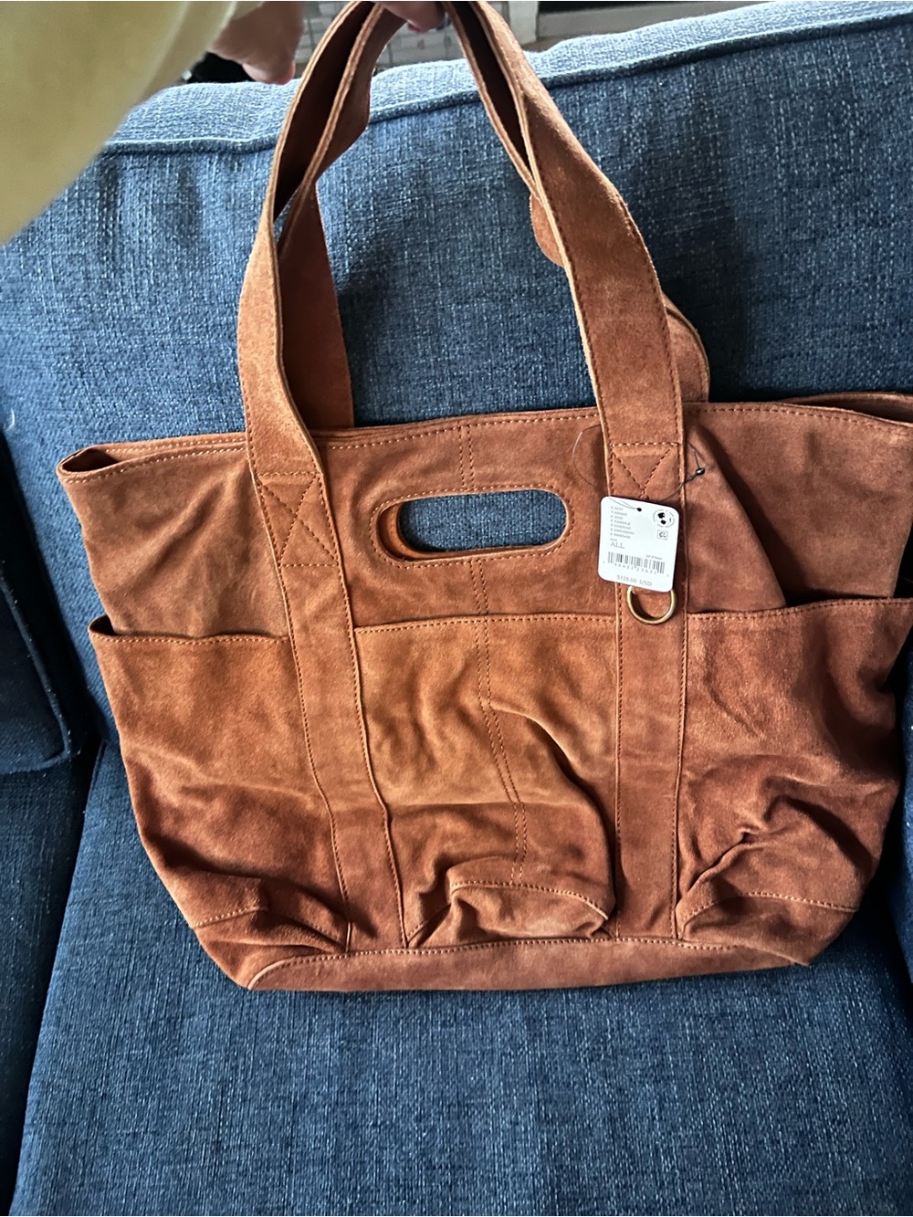 FREE PEOPLE CARAVAN BROWN TOTE